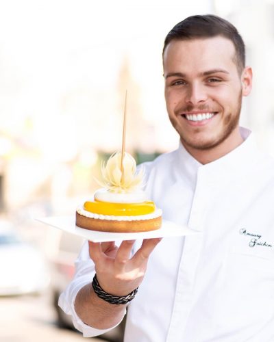 Image of Amaury Guichon as a pastry chef
